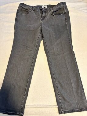 Lane Bryant Charcoal Gray Denim Jeans